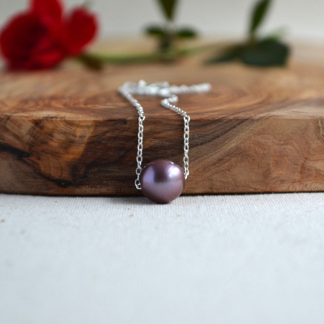 Handmade pearl necklace by JewelryByYevga