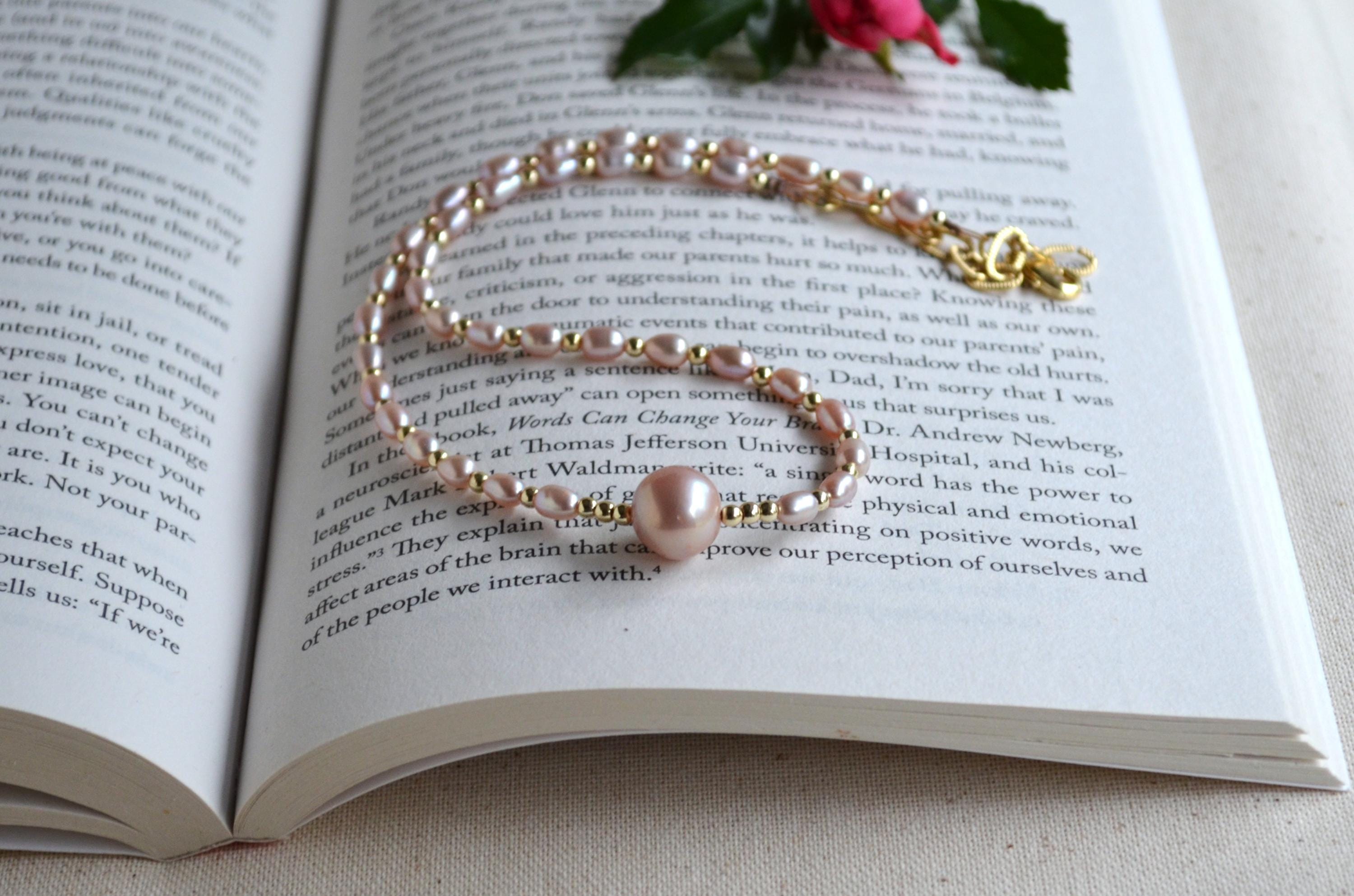 Pink Edison Pearl Necklace – Gold Filled Freshwater Pearls