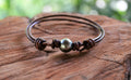 Tahitian Pearl Bracelet: Adjustable Leather, Unisex Jewelry