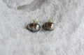 Tahitian Pearl Stud Earrings: Baroque Sterling Silver Jewelry