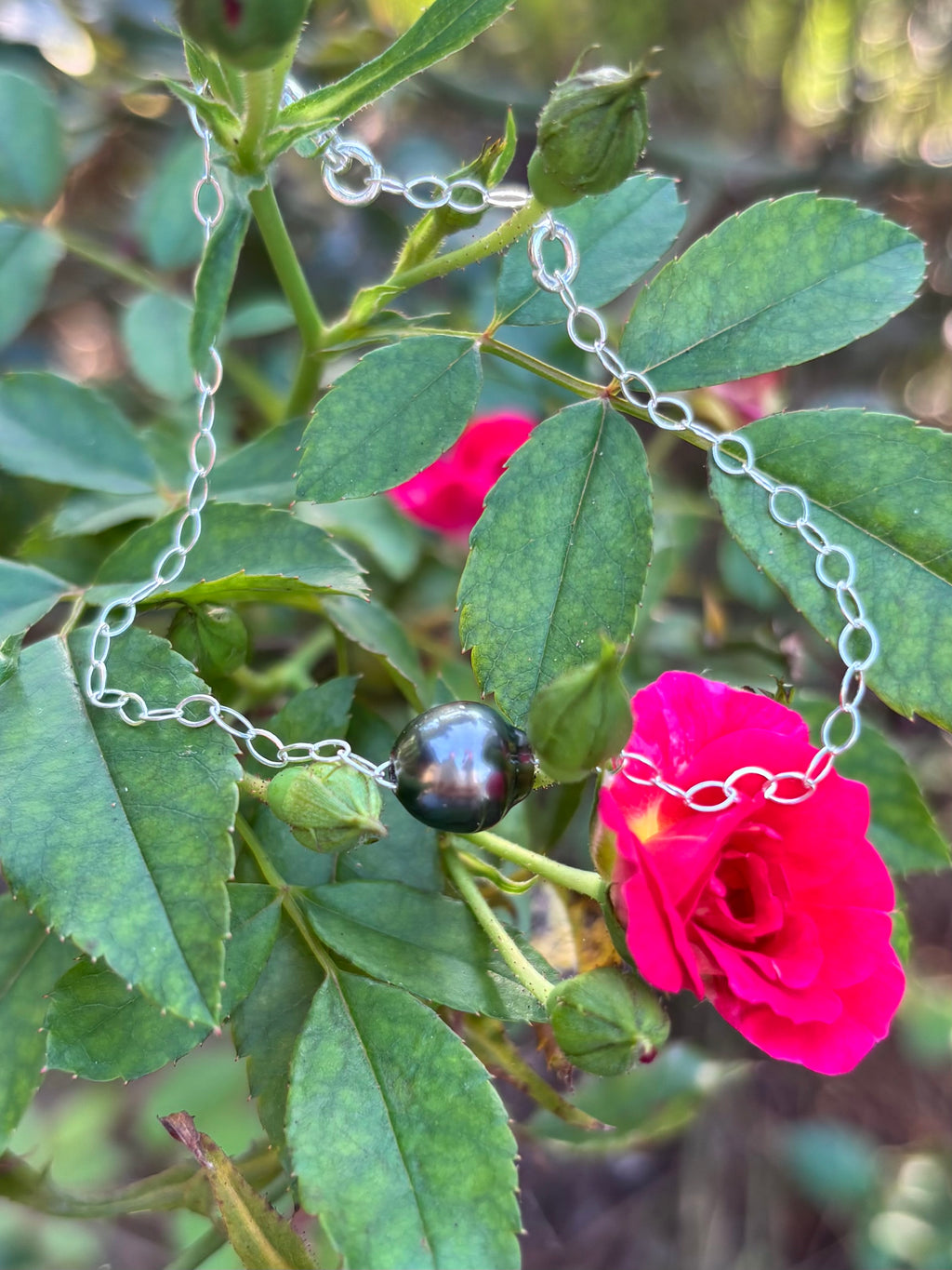 Tahitian Pearl Sterling Silver Bracelet