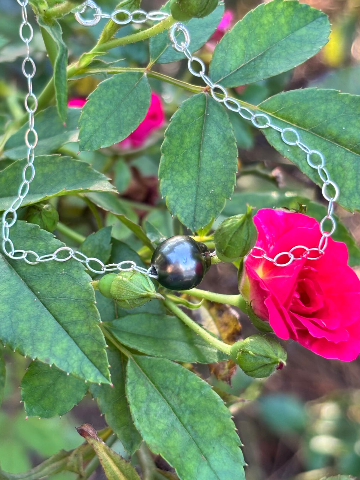 Tahitian Pearl Sterling Silver Bracelet