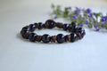 Peacock Pearl Leather Bracelet: Handmade Boho Jewelry